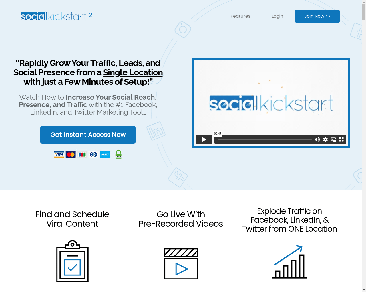 socialkickstart SAAS business for sale