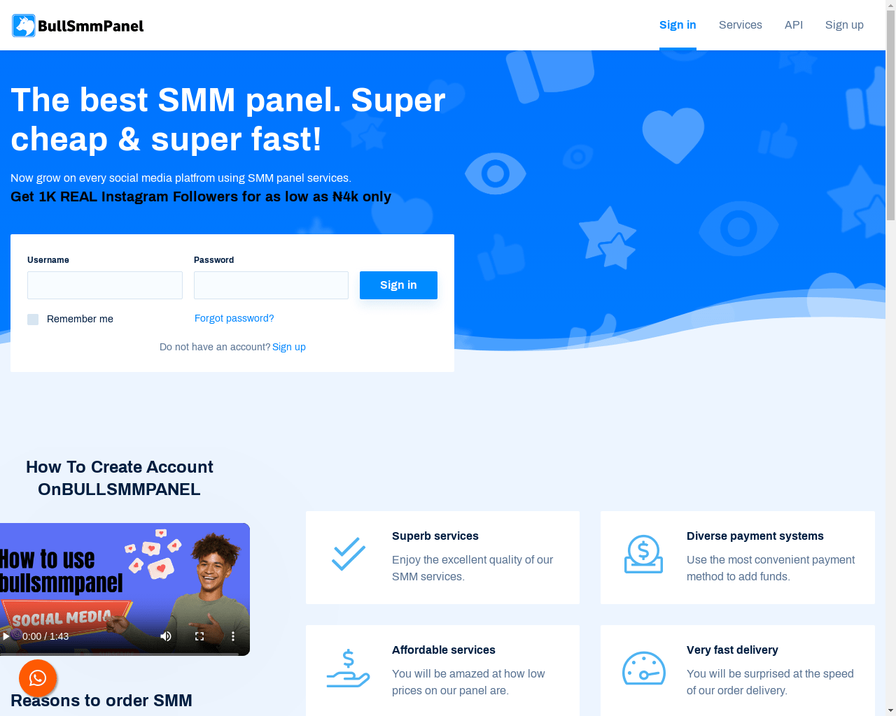 SAAS business for sale Bull Smm Panel