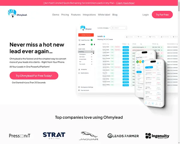 SAAS business for sale-OHMYLEAD