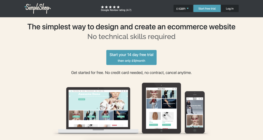 SAAS business for sale-SimpleShop featured image